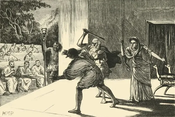 Framed Print : A Roman Comedy, 1890. Creator: Unknown Framed Print : A Roman Comedy, 1890. Creator: Unknown
