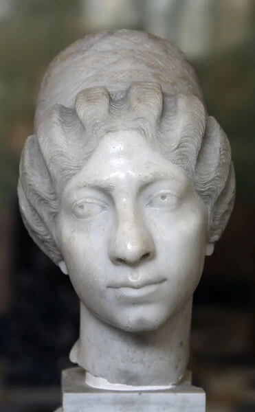 Roman female portrait head, the so called Syrian Lady, third quarter of 2nd century