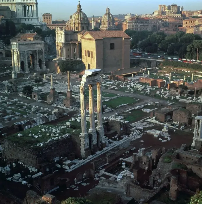Framed Print : Roman forum seen from the Palatine hill, 5th century BC Framed Print : Roman forum seen from the Palatine hill, 5th century BC