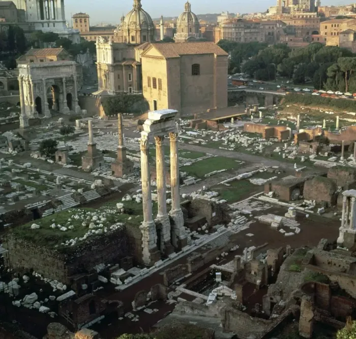 Framed Print : Roman forum seen from the Palatine hill, 5th century BC Framed Print : Roman forum seen from the Palatine hill, 5th century BC