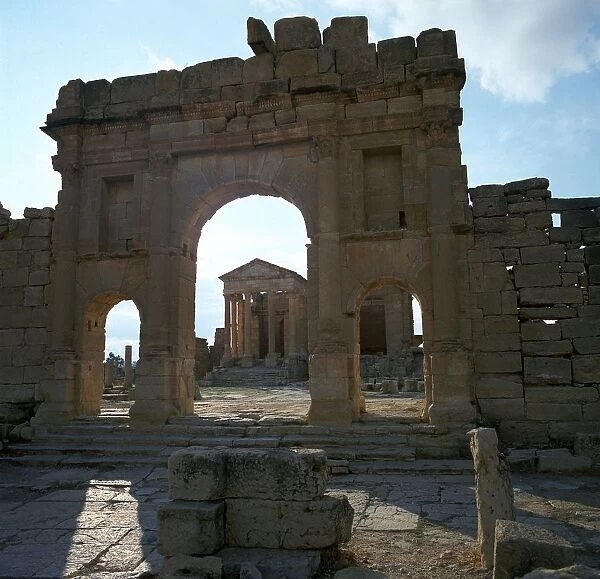 Roman forum in Suffetula, Tunisia, 2nd century