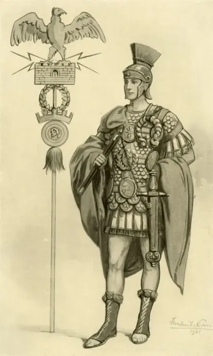 Framed Print : A Roman General, 1924. Creator: Herbert Norris Framed Print : A Roman General, 1924. Creator: Herbert Norris