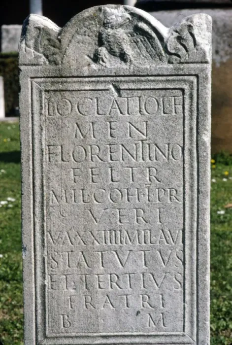 Framed Print : Roman Inscription on Tombstone, c2nd-5th century Framed Print : Roman Inscription on Tombstone, c2nd-5th century