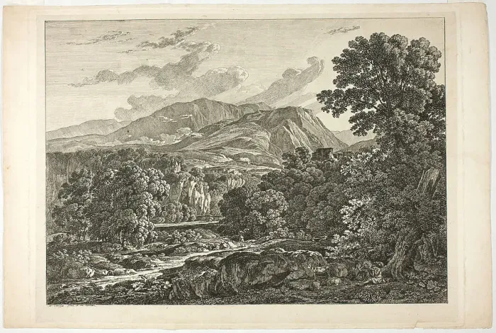 Framed Print : Roman Landscape, n.d. Creator: Hendrik Voogd Framed Print : Roman Landscape, n.d. Creator: Hendrik Voogd