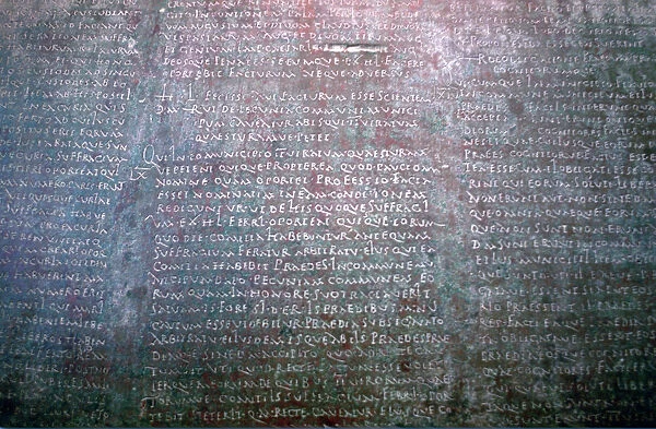 Roman Latin inscription on stone from Spain
