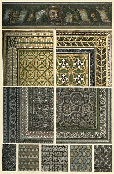 Roman mosaic floors, (1898). Creator: Unknown