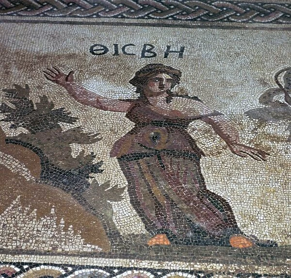 Roman mosaic of Thisbe, 3rd century