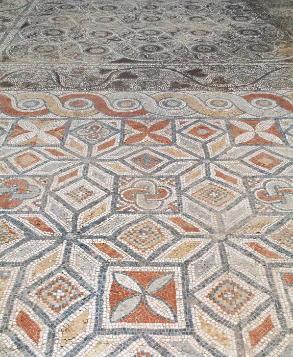 Framed Print : Roman mosaics on the floor, Terrace Houses, Ephesus, Anatolia, Turkey, Roman (1999). Creator: Unknown Framed Print : Roman mosaics on the floor, Terrace Houses, Ephesus, Anatolia, Turkey, Roman (1999). Creator: Unknown