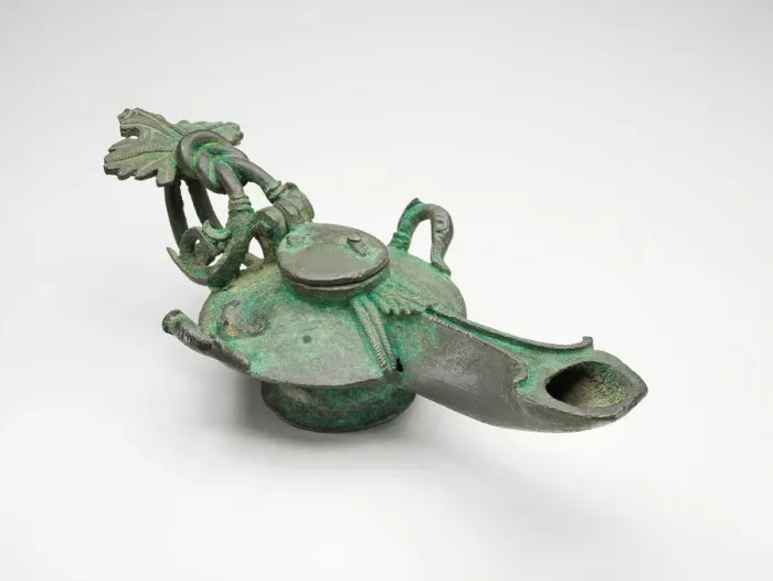 Framed Print : Roman Oil Lamp Found in Sri Lanka, c. 1st / 2nd century. Creator: Unknown Framed Print : Roman Oil Lamp Found in Sri Lanka, c. 1st / 2nd century. Creator: Unknown