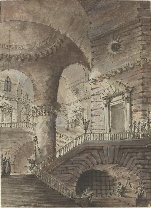 Framed Print : Roman Prison, second half 18th century. Creator: Giovanni Battista Piranesi Framed Print : Roman Prison, second half 18th century. Creator: Giovanni Battista Piranesi