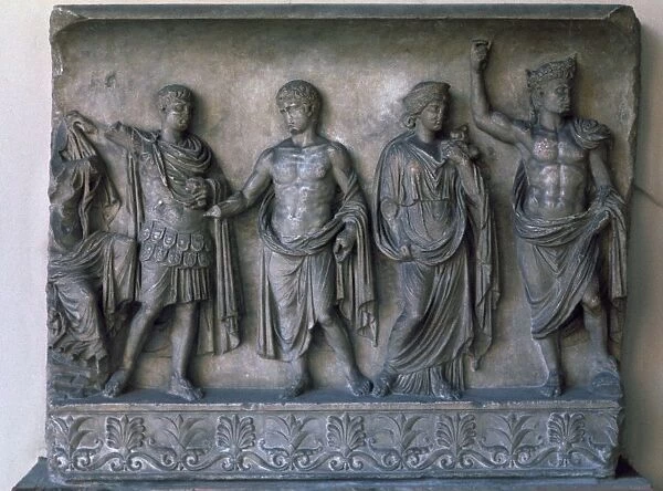 Roman relief of the apotheosis of Augustus, 1st century BC