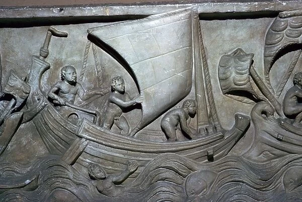 Roman relief of a merchant ship