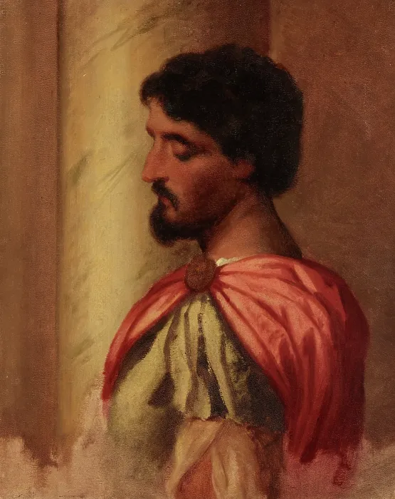Framed Print : Roman Soldier. Copy of a fragment of the painting The Massacre of the Innocents by Veronese, 1864. Creator: Artur Grottger. Roman Soldier Framed Print : Roman Soldier. Copy of a fragment of the painting The Massacre of the Innocents by Veronese, 1864. Creator: Artur Grottger. Roman Soldier