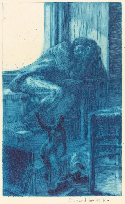 Framed Print : The Roman Studio (L Atelier de Rome), 1885. Creator: Paul Albert Besnard Framed Print : The Roman Studio (L Atelier de Rome), 1885. Creator: Paul Albert Besnard