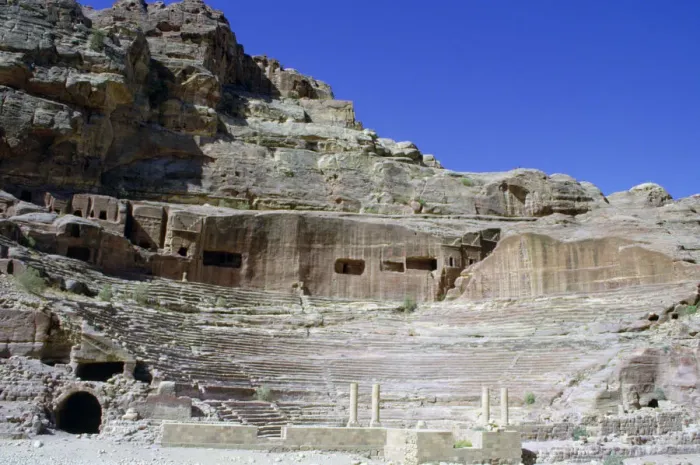 Framed Print : Roman theatre, Petra, Jordan