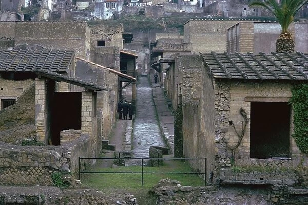 The Roman town of Herculaneum, 1st century