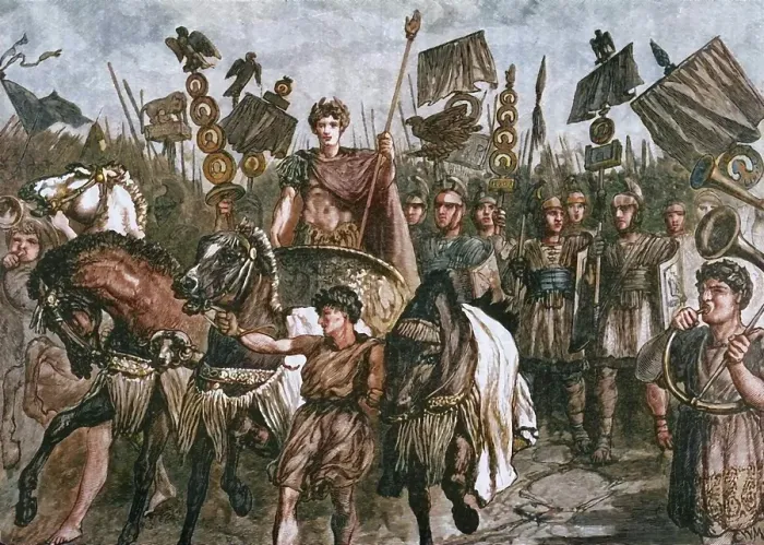 Framed Print : A Roman Triumph, 1890. Creator: Unknown. A Roman Triumph, 1890. Creator: Unknown Framed Print : A Roman Triumph, 1890. Creator: Unknown. A Roman Triumph, 1890. Creator: Unknown