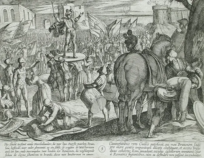 Framed Print : Two Roman Units Defeated, Publshed 1612. Creator: Antonio Tempesta Framed Print : Two Roman Units Defeated, Publshed 1612. Creator: Antonio Tempesta