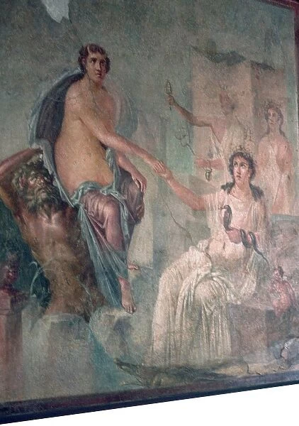 Roman wall-painting of Io being received by Isis