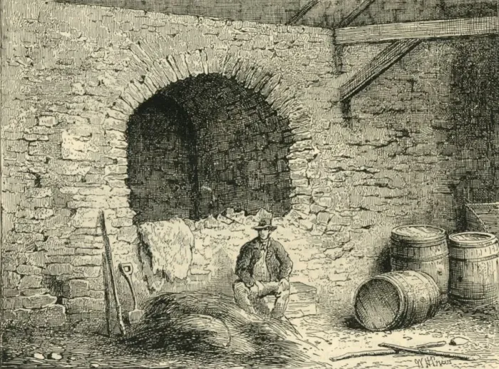 Framed Print : Roman Wall on Tower Hill, c1872. Creator: Unknown Framed Print : Roman Wall on Tower Hill, c1872. Creator: Unknown