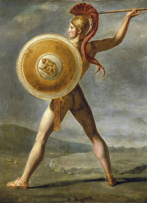 Framed Print : Roman Warrior, 1824. Creator: Workshop of Jacques Louis David Framed Print : Roman Warrior, 1824. Creator: Workshop of Jacques Louis David