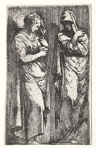 Two Roman Women. Creator: Francesco Primaticcio (Italian, 1504-1570)
