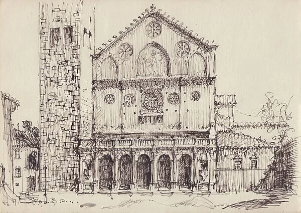 Romanesque church, Italy, c1950. Creator: Shirley Markham