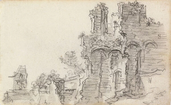 A Romanesque Ruin, 1650-51. Creator: Jan van Goyen