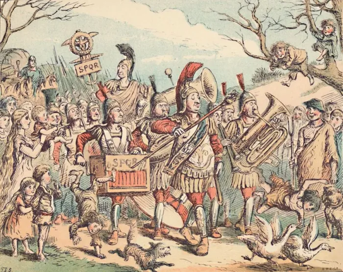 Framed Print : The Romans in Britain, c1884. Artist: Thomas Strong Seccombe Framed Print : The Romans in Britain, c1884. Artist: Thomas Strong Seccombe