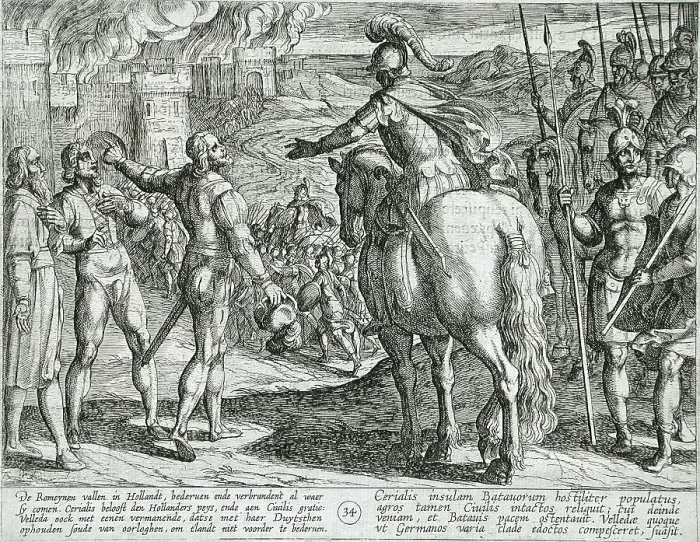Framed Print : The Romans Burning the Dutch Countryside, Publshed 1612. Creator: Antonio Tempesta Framed Print : The Romans Burning the Dutch Countryside, Publshed 1612. Creator: Antonio Tempesta