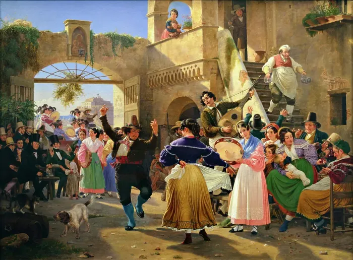 Framed Print : Romans Gathered for Merriment at an Osteria, 1839. Creator: Wilhelm Marstrand Framed Print : Romans Gathered for Merriment at an Osteria, 1839. Creator: Wilhelm Marstrand