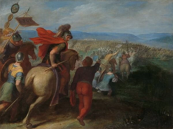 The Romans nearly Overpower the Army of Julius Civilis through the Treachery of a Batavian, 1600-1613 Creator: Otto Van Veen