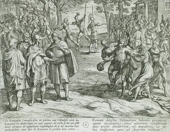 Framed Print : The Romans Paying Off Dutch Old Men for the Services of Young Ones, Publshed 1612. Creator: Antonio Tempesta Framed Print : The Romans Paying Off Dutch Old Men for the Services of Young Ones, Publshed 1612. Creator: Antonio Tempesta