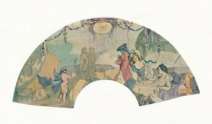 Framed Print : The Romantic Excursion, 1899. Artist: Charles Conder Framed Print : The Romantic Excursion, 1899. Artist: Charles Conder