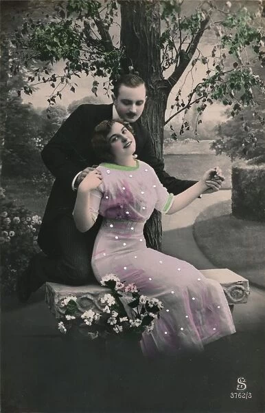 Romantic postcard, c1910