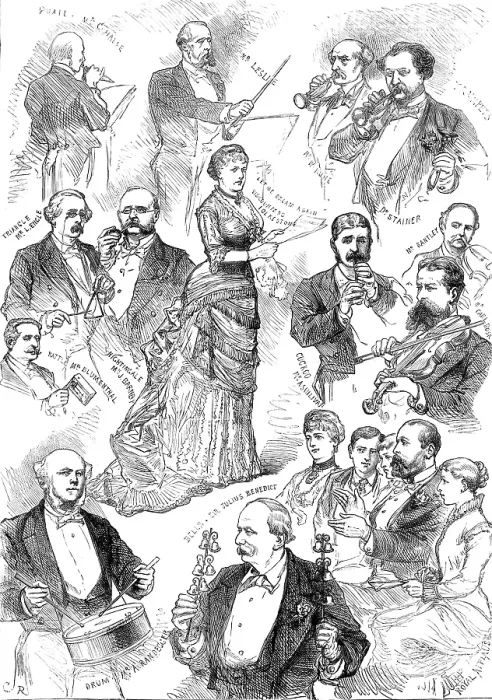 Framed Print : Romberg's Toy Symphony: performance at St. James's Hall, 1880. Creator: Unknown Framed Print : Romberg's Toy Symphony: performance at St. James's Hall, 1880. Creator: Unknown