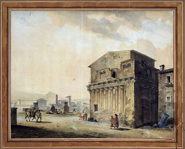 Rome. The House of Pontius Pilate, 1788. Artist: Thomas de Thomon