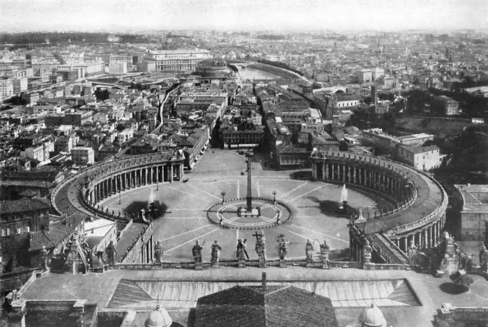 Framed Print : Rome as seen from the Cupola of St Peters, 1926 Framed Print : Rome as seen from the Cupola of St Peters, 1926