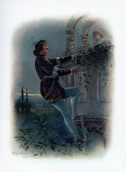 Framed Print : Romeo, 1891. Artist: Fanny Bowers Framed Print : Romeo, 1891. Artist: Fanny Bowers