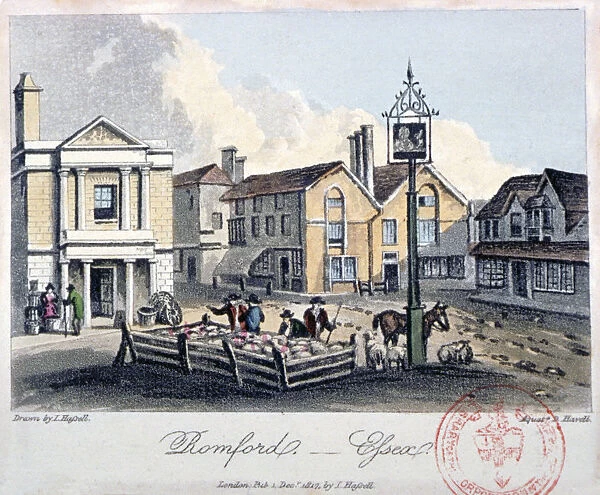 Romford, Essex, 1817. Artist: Daniel Havell