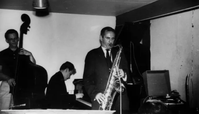 Framed Print : Ronnie Scott, The Old Place, Gerrard Street, London, 1959. Creator: Brian Foskett Framed Print : Ronnie Scott, The Old Place, Gerrard Street, London, 1959. Creator: Brian Foskett