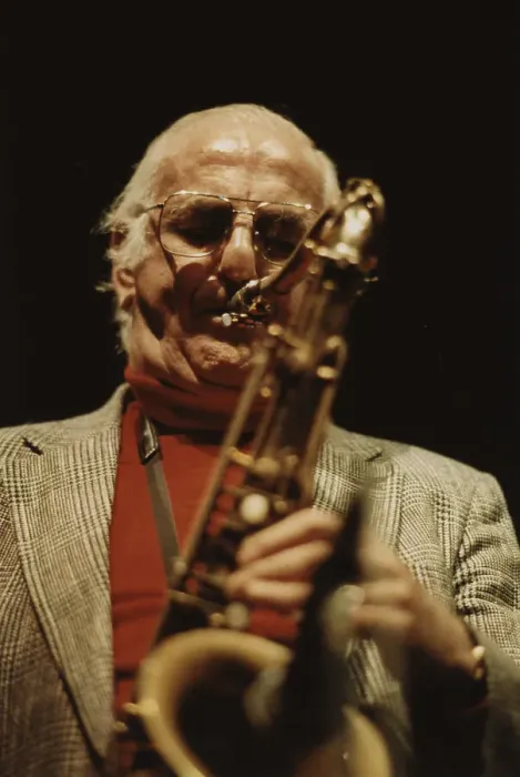 Framed Print : Ronnie Scott playing with his Quintet, Norwich Jazz Festival, England, 1991. Creator: Brian Foskett Framed Print : Ronnie Scott playing with his Quintet, Norwich Jazz Festival, England, 1991. Creator: Brian Foskett