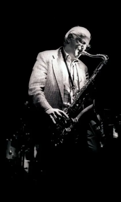 Framed Print : Ronnie Scott, Ronnie Scotts, Soho, London, 1994. Artist: Brian O Connor Framed Print : Ronnie Scott, Ronnie Scotts, Soho, London, 1994. Artist: Brian O Connor