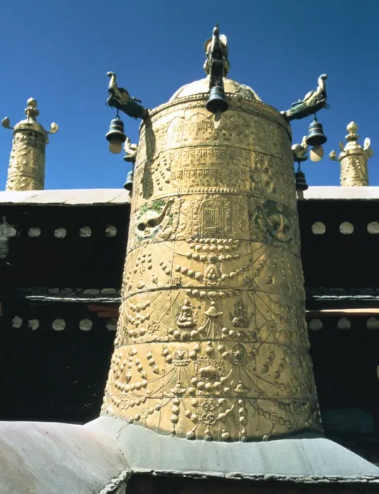 Framed Print : Roof detail, Jokhang Temple, Lhasa, Tibet Framed Print : Roof detail, Jokhang Temple, Lhasa, Tibet