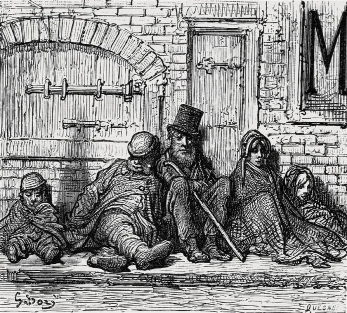 Framed Print : Roofless !, 1872. Creator: Gustave Doré Framed Print : Roofless !, 1872. Creator: Gustave Doré