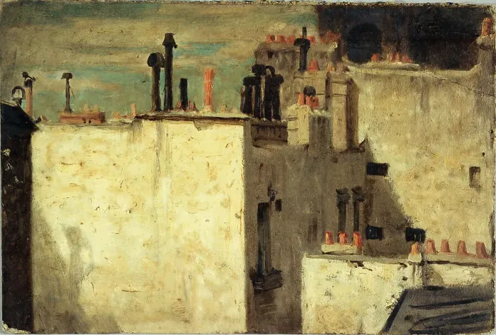Framed Print : Roofs of Paris, c1870. Creator: Charles-Emile Cuisin Framed Print : Roofs of Paris, c1870. Creator: Charles-Emile Cuisin