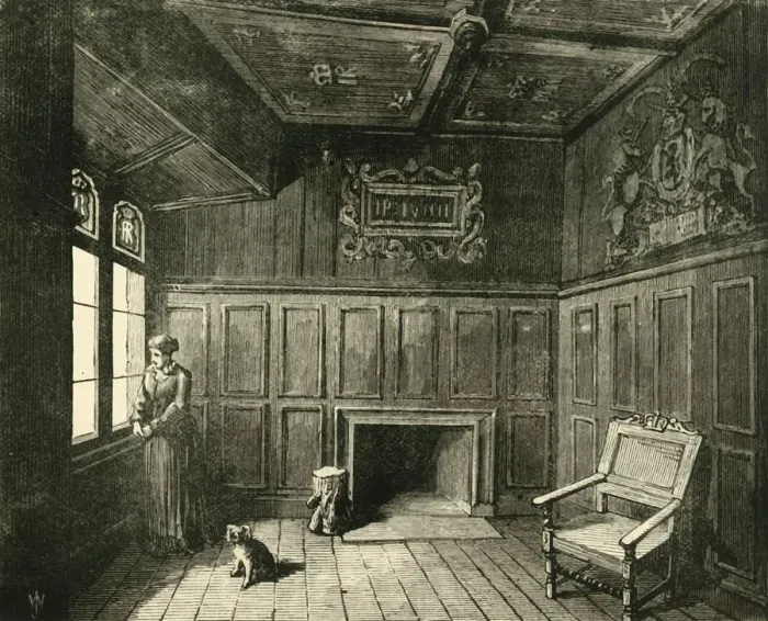 Framed Print : The Room in Edinburgh Castle in Which James VI. Was Born, 1890. Creator: Unknown Framed Print : The Room in Edinburgh Castle in Which James VI. Was Born, 1890. Creator: Unknown