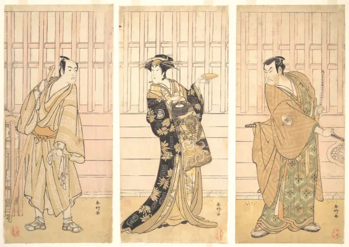 Framed Print : In the Room of a House of the Yoshiwara, ca. 1788. Creator: Katsukawa Shunko Framed Print : In the Room of a House of the Yoshiwara, ca. 1788. Creator: Katsukawa Shunko