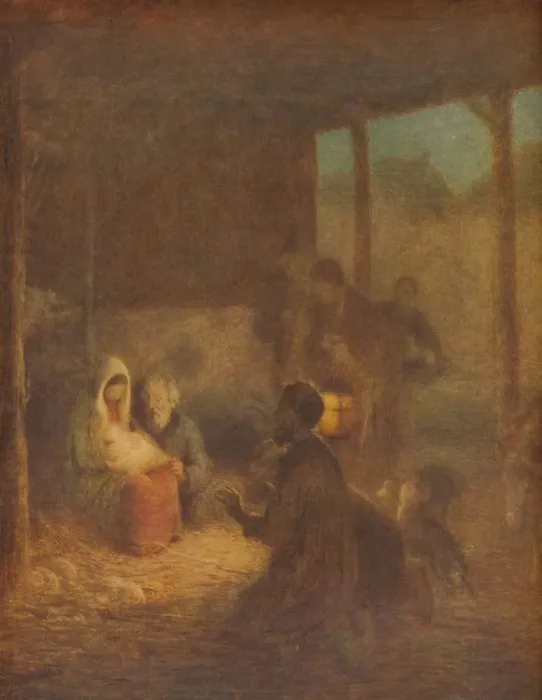 Framed Print : There Was No Room in the Inn, c1910, (1911). Artist: Edward Stott Framed Print : There Was No Room in the Inn, c1910, (1911). Artist: Edward Stott