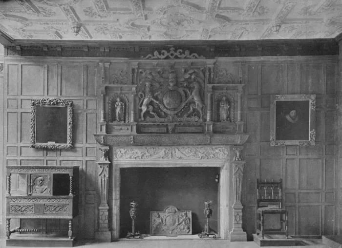 Framed Print : Room from the Old Palace at Bromley-By-Bow, 1908 Framed Print : Room from the Old Palace at Bromley-By-Bow, 1908